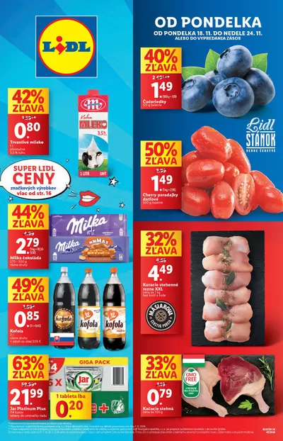 Ponuky Supermarkety v Banská Bystrica | Platný od pondelka 18. 11. 2024 de Lidl | 18. 11. 2024 - 24. 11. 2024