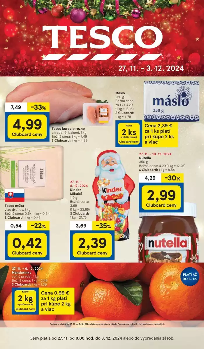 Katalóg Tesco v Prešov | Skvelá ponuka pre lovcov výhodných ponúk | 27. 11. 2024 - 3. 12. 2024