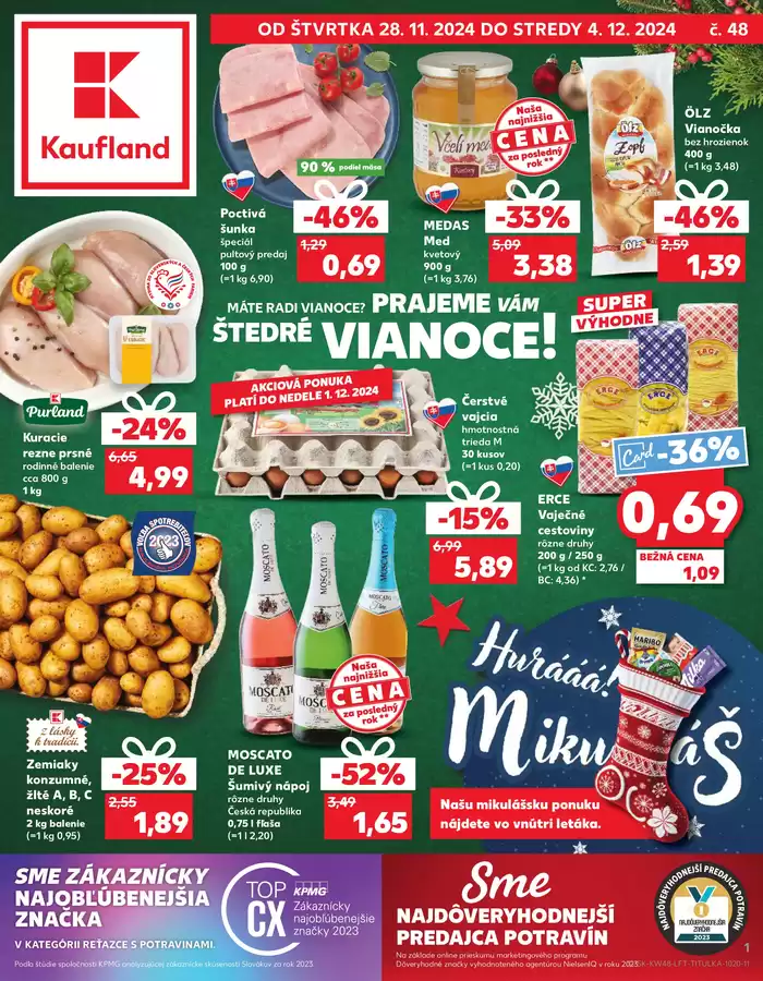 Katalóg Kaufland v Prešov | Skvelé zľavy na vybrané produkty | 28. 11. 2024 - 4. 12. 2024