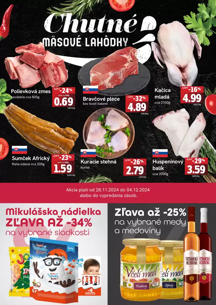 Katalóg Fresh v Veľký Šariš | Týždenná akcia FRESH Plus | 28. 11. 2024 - 4. 12. 2024