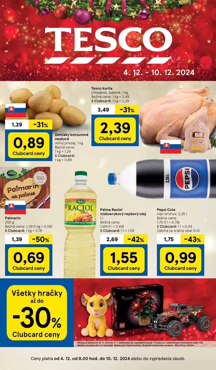 Katalóg Tesco v Prešov | Ušetrite teraz s našimi ponukami | 4. 12. 2024 - 10. 12. 2024