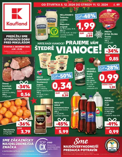 Katalóg Kaufland v Považská Bystrica | Nové ponuky na objavenie | 5. 12. 2024 - 11. 12. 2024