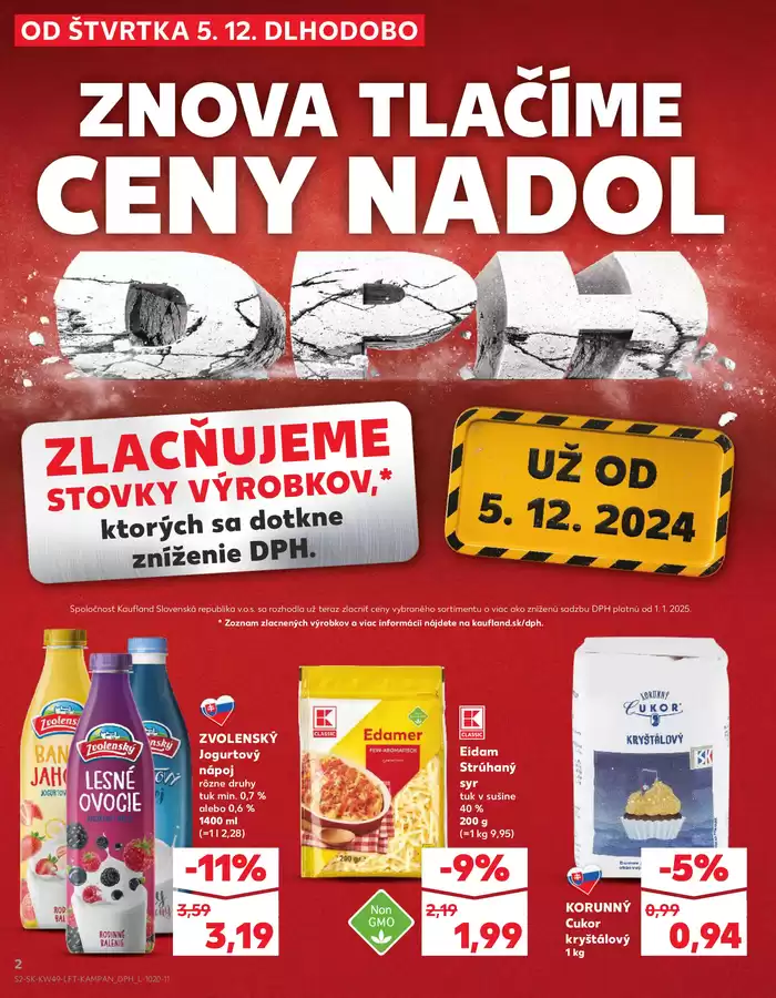 Katalóg Kaufland v Považská Bystrica | Skvelé zľavy na vybrané produkty | 5. 12. 2024 - 11. 12. 2024