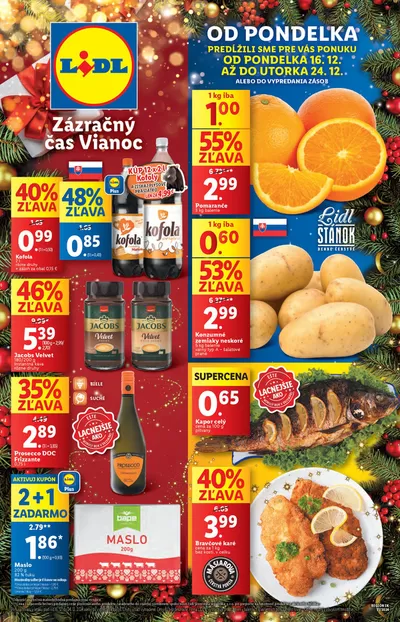 Katalóg Lidl v Veľký Krtíš | Platný od pondelka 16. 12. 2024 | 16. 12. 2024 - 24. 12. 2024