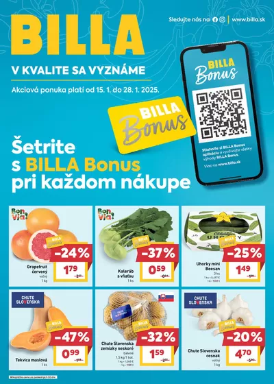 Katalóg Billa | Ušetrite teraz s našimi ponukami | 15. 1. 2025 - 28. 1. 2025