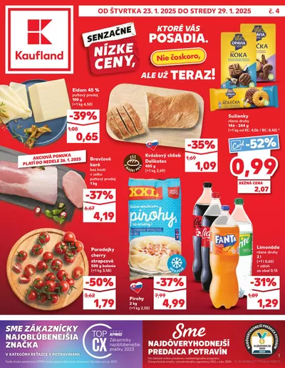 Ponuky Supermarkety v Žilina | Naše najlepšie ponuky pre vás de Kaufland | 23. 1. 2025 - 29. 1. 2025