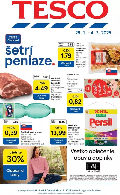 Ponuky Supermarkety v Žilina | Naše najlepšie ponuky pre vás de Tesco | 29. 1. 2025 - 4. 2. 2025