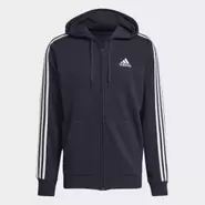 Mikina s kapucňou Essentials French Terry 3-Stripes Full-Zip v akcii za 32,5€ v Adidas