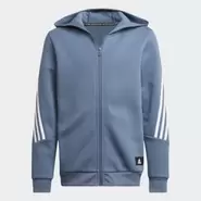 Mikina s kapucňou Future Icons 3-Stripes Full-Zip v akcii za 36,3€ v Adidas