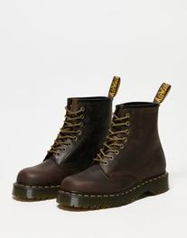 Dr Martens 1460 Bex 8 eye boots in dark brown leather v akcii za 114€ v asos