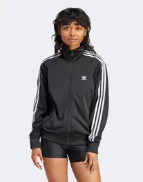 Adidas Originals Adicolor Classics loose Firebird track top in black v akcii za 70€ v asos