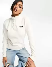 The North Face Glacier 100 1/4 zip fleece in cream v akcii za 65€ v asos