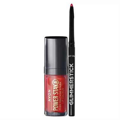 Set pre oslnivé pery - Scarlet Flame v akcii za 10,9€ v Avon