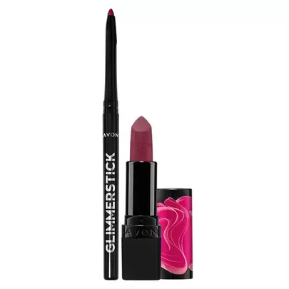 Set rúžu Ultra Matte a ceruzky na pery - Berry Blast v akcii za 7,9€ v Avon