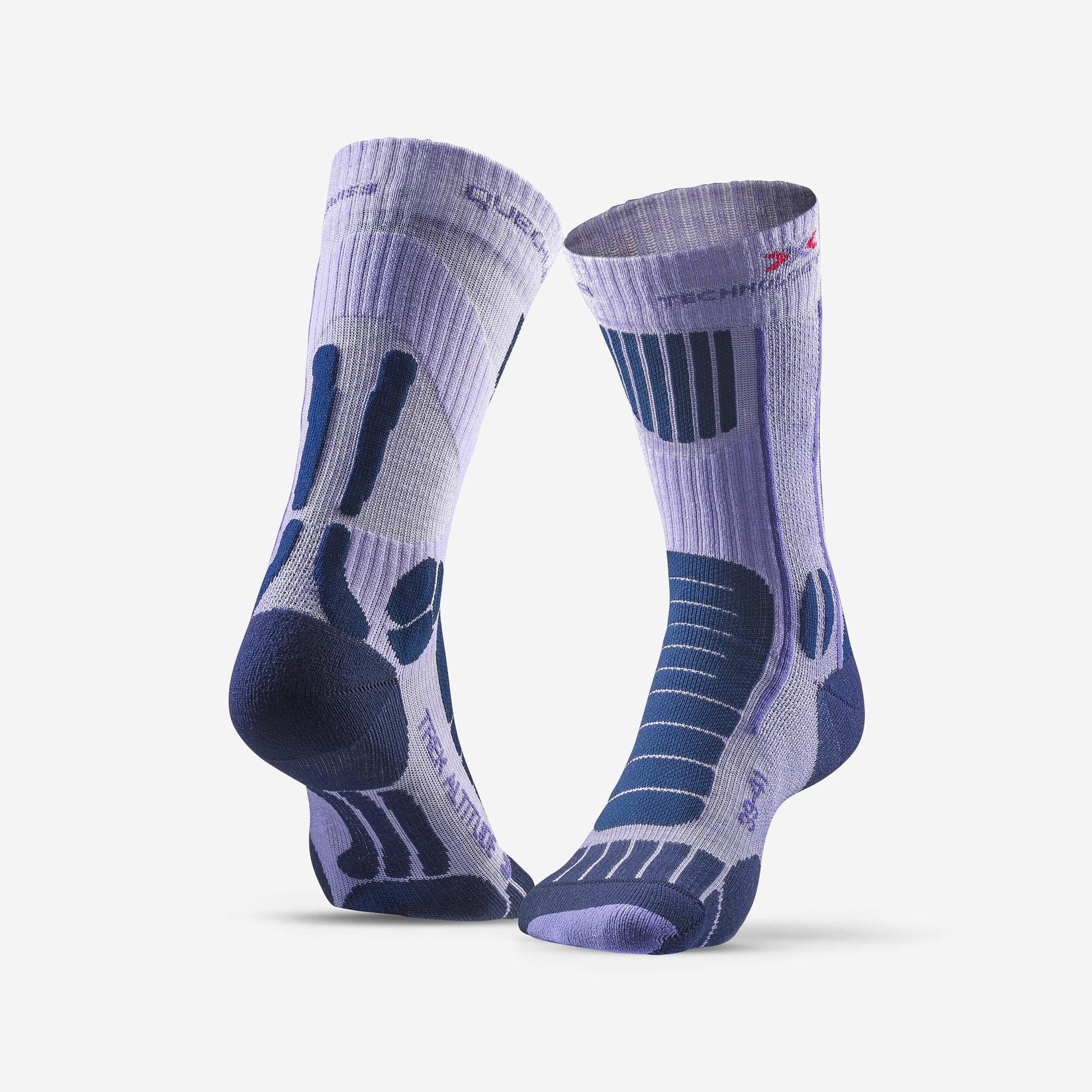 Ponožky Trek Altitude fialové 1 pár v akcii za 22€ v Decathlon