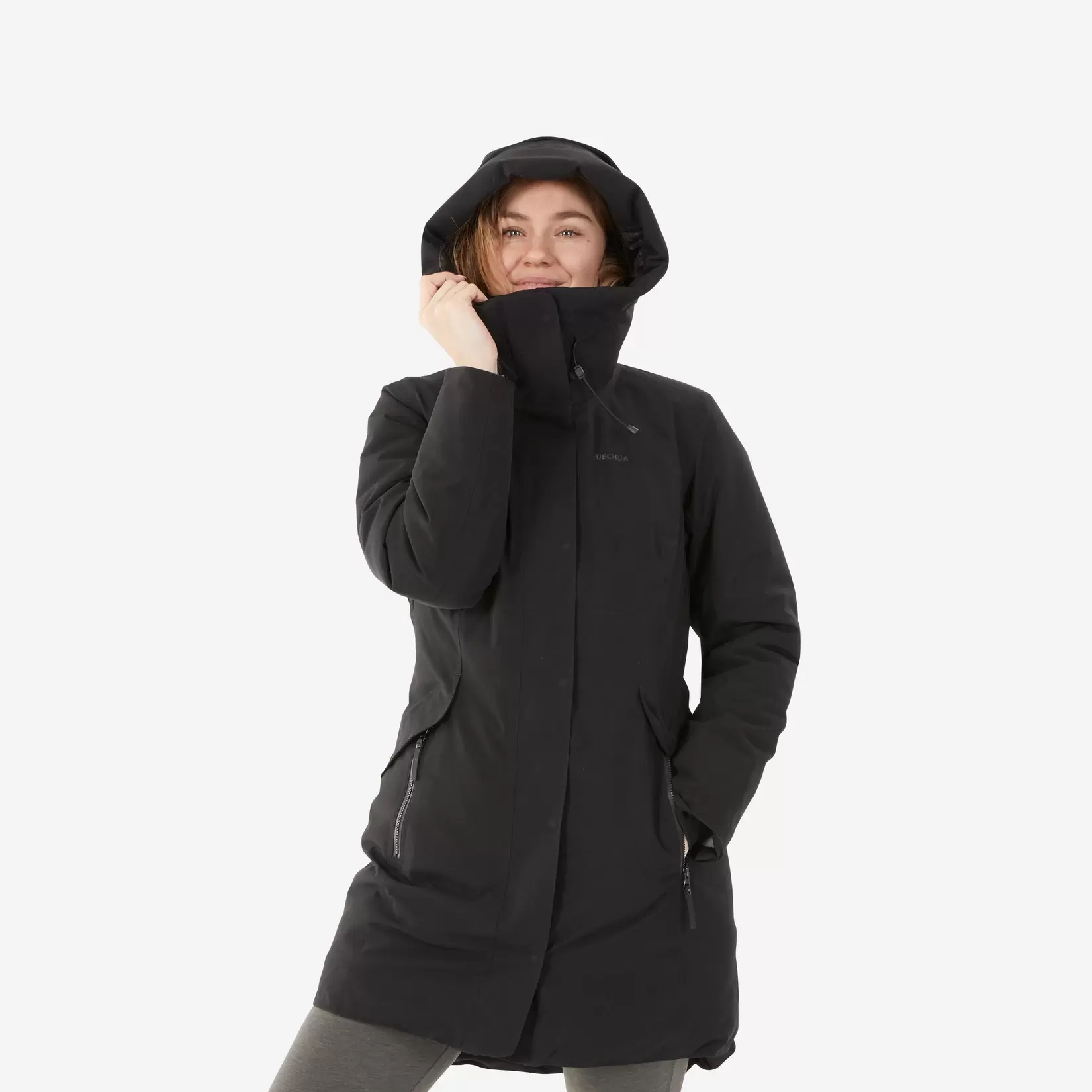 Dámska nepremokavá zimná parka - bunda SH500 na turistiku do -10 °C v akcii za 104,95€ v Decathlon