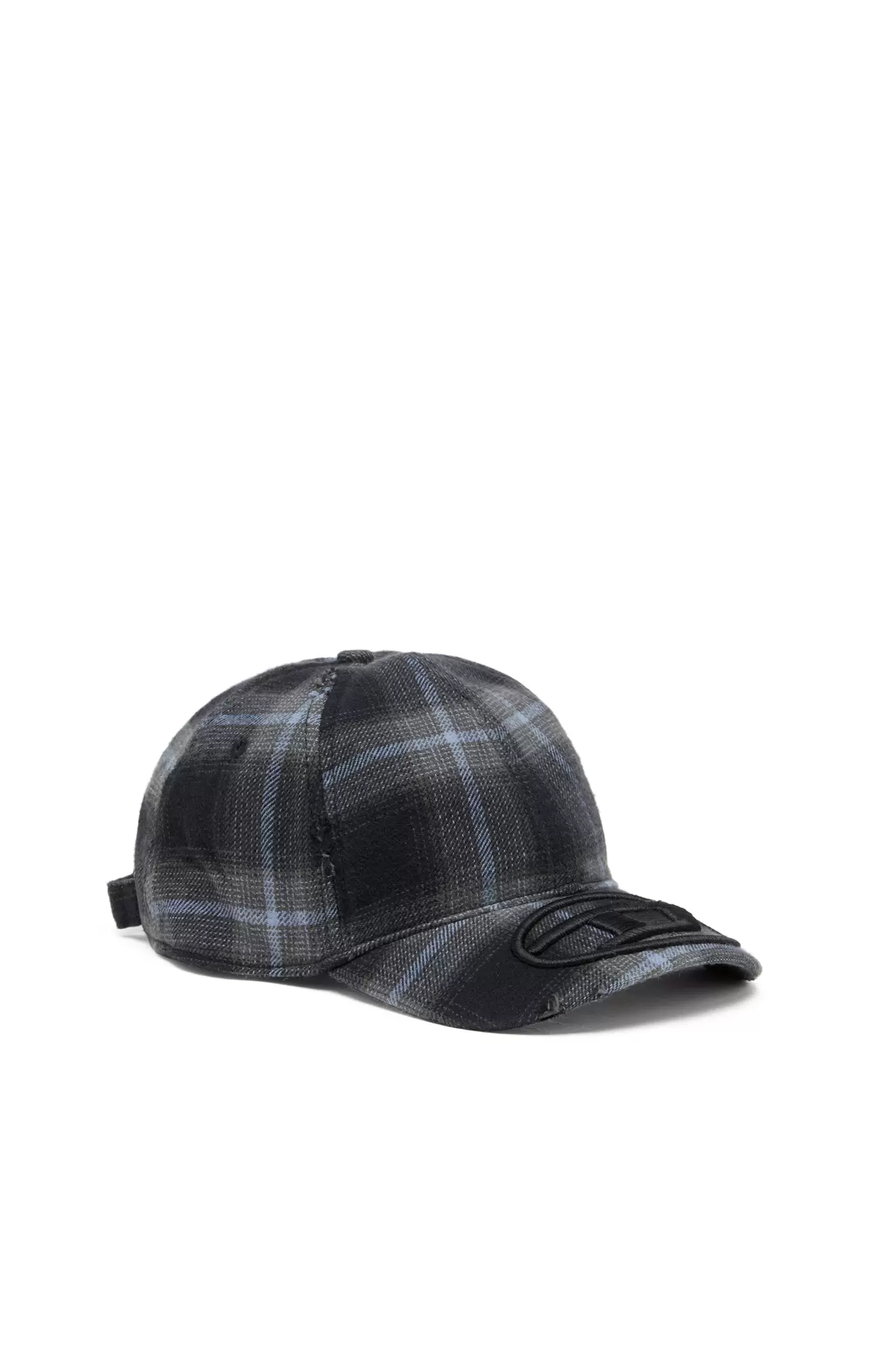 Cotton check baseball cap v akcii za 158€ v Diesel