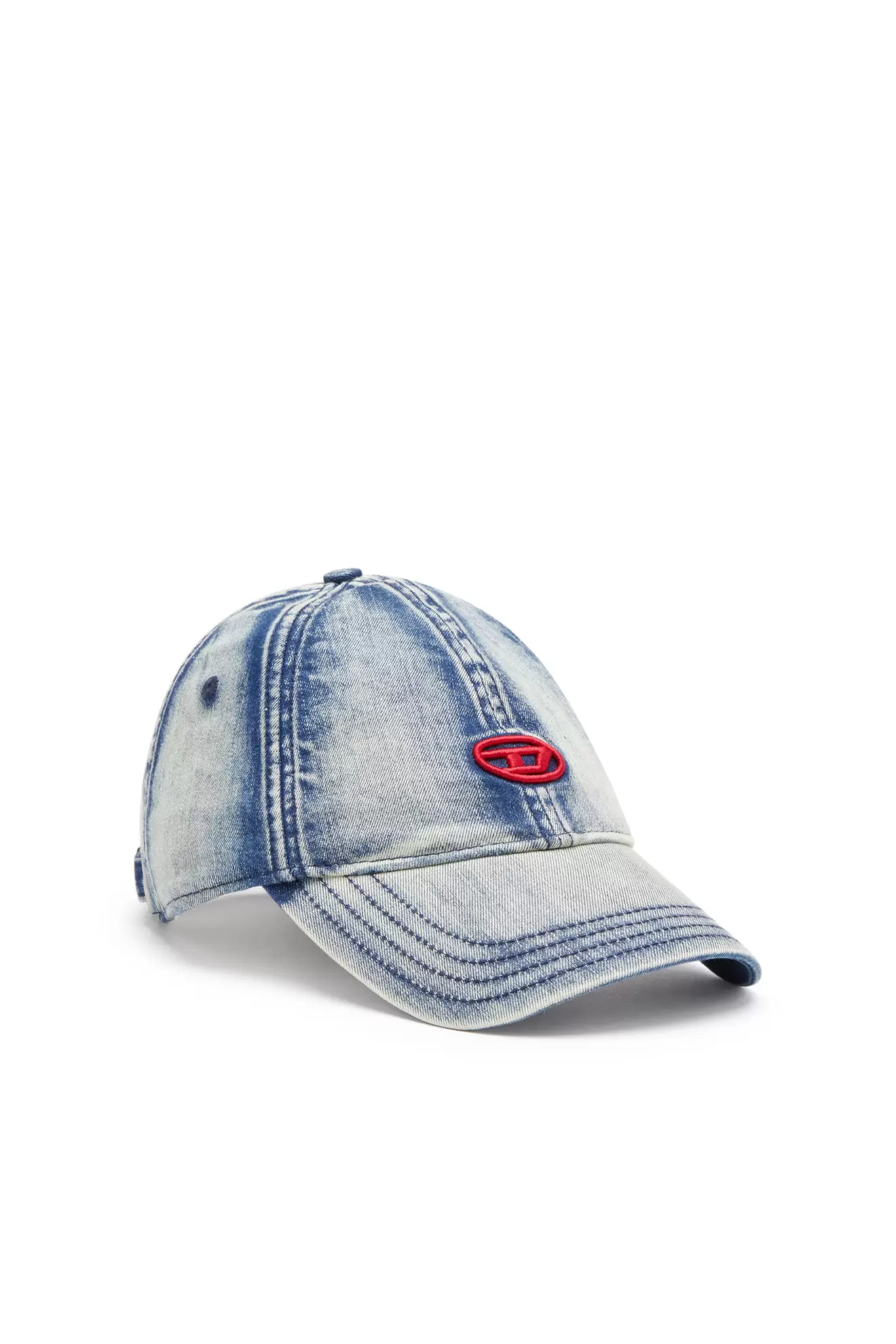 Baseball cap in treated denim v akcii za 66€ v Diesel