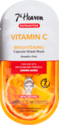 Rozžiarujúca textilná pleťová maska Nutriactive Vitamin C v akcii za 1,45€ v Dm Drogerie