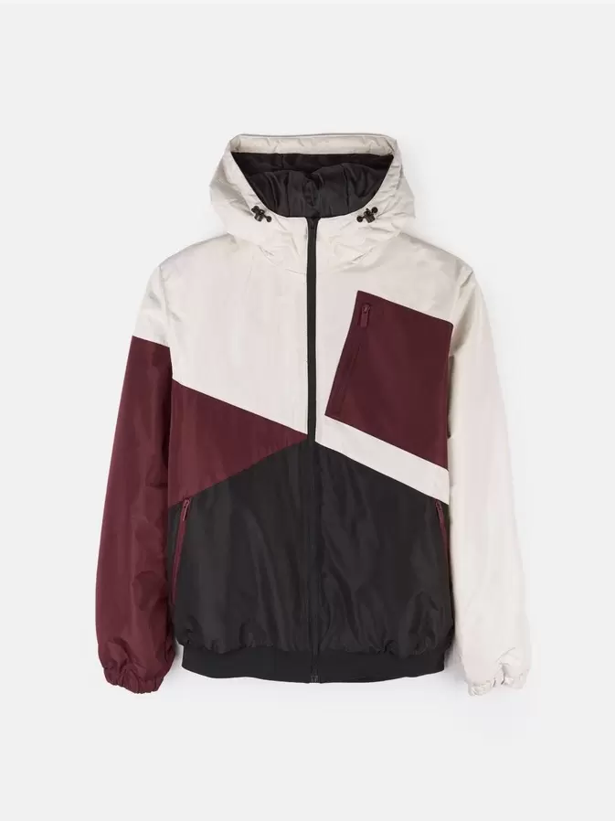 Colour block padded winter jacket v akcii za 15,98€ v Gate