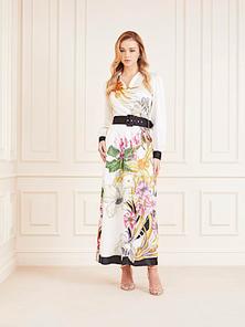 Marciano floral print long dress v akcii za 350€ v Guess