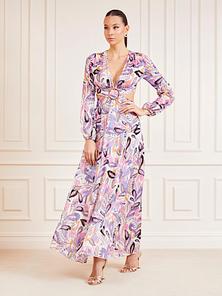 Marciano paisley lurex print long dress v akcii za 380€ v Guess