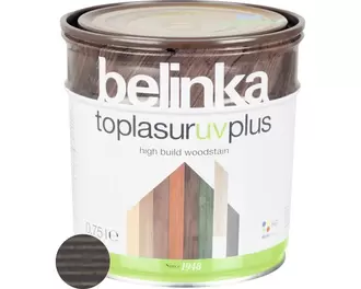 Silnovrstvá lazúra na drevo Belinka Toplasur eben 0,75 l v akcii za 14,95€ v HORNBACH