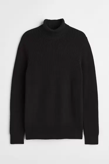 Pletený rolák Regular Fit v akcii za 17,99€ v H&M