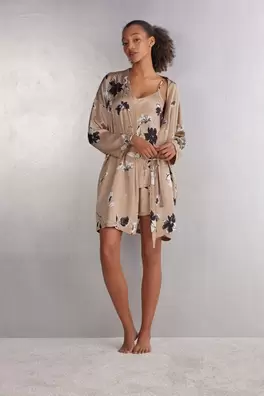 Kimono z Viskózového Saténu Autumn Blossom v akcii za 48,9€ v Intimissimi