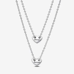 Rozdeliteľné náhrdelníky so srdiečkami Navždy a stále v akcii za 89€ v Pandora