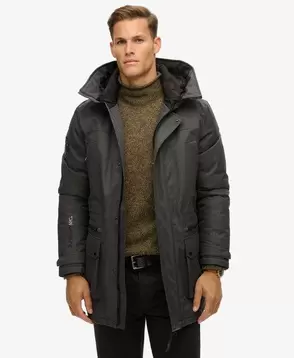 City Tweed Padded Parka Jacket v akcii za 159,99€ v Superdry