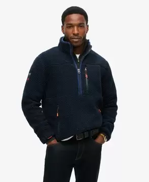 Outdoor Half Zip Fleece Jumper v akcii za 69,99€ v Superdry