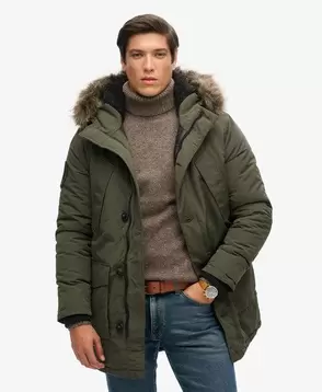 Hooded Everest Faux Fur Parka v akcii za 144,99€ v Superdry