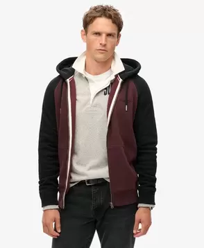 Essential Baseball Zip Hoodie v akcii za 54,99€ v Superdry