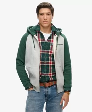 Essential Baseball Zip Hoodie v akcii za 30,79€ v Superdry