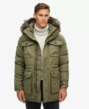 Chinook Faux Fur Parka Coat v akcii za 122,49€ v Superdry