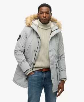 Hooded Everest Faux Fur Parka v akcii za 101,49€ v Superdry