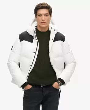 Hooded Box Quilt Puffer Jacket v akcii za 83,99€ v Superdry