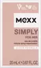 Mexx dámska toaletná voda Simply for her 20ml v akcii za 9,99€ v TETA Drogerie